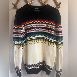 American eagle outfitters wool blend men’s fairisle crewneck sweater S